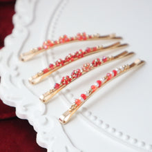 將圖片載入圖庫檢視器 ꕥ Lunar New Year Collection ꕥ Japanese glass beads Hair Clips with Swarovski/ Glass beads
