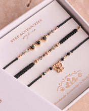 將圖片載入圖庫檢視器 *Black Heart &amp; Butterfly* Pink Handstrap set with Swarovski and Japanese glass beads
