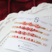 將圖片載入圖庫檢視器 ꕥ Lunar New Year Collection ꕥ Japanese glass beads Hair Clips with Swarovski/ Glass beads
