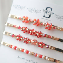 將圖片載入圖庫檢視器 ꕥ Lunar New Year Collection ꕥ Japanese glass beads Hair Clips with Swarovski/ Glass beads
