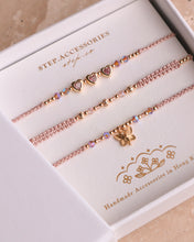將圖片載入圖庫檢視器 *Pink Heart &amp; Butterfly* Pink Handstrap set with Swarovski and Japanese glass beads
