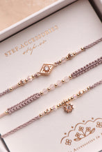 將圖片載入圖庫檢視器 ✴︎♦︎粉紅晶♦︎✴︎Rhombus Star Dusty Pink Handstrap set with Natural stone and Swarovski

