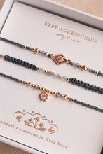 將圖片載入圖庫檢視器 ✴︎♦︎拉長石♦︎✴︎Rhombus Star Dark Gray Handstrap set with Natural stone and Swarovski
