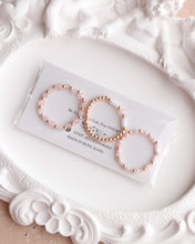 將圖片載入圖庫檢視器 Mini Square Natural stone Ring set with Japanese glass beads and glass beads <tulip, pink, purple>
