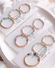 將圖片載入圖庫檢視器 Czech glass beads/ Swarovski Ring set with Japanese glass beads <green, purple, blue>
