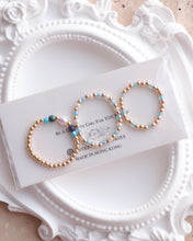 將圖片載入圖庫檢視器 Czech glass beads/ Swarovski Ring set with Japanese glass beads <green, purple, blue>
