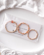 將圖片載入圖庫檢視器 Natural stone Ring set with Japanese glass beads and Czech glass beads <orange, pink, purple>
