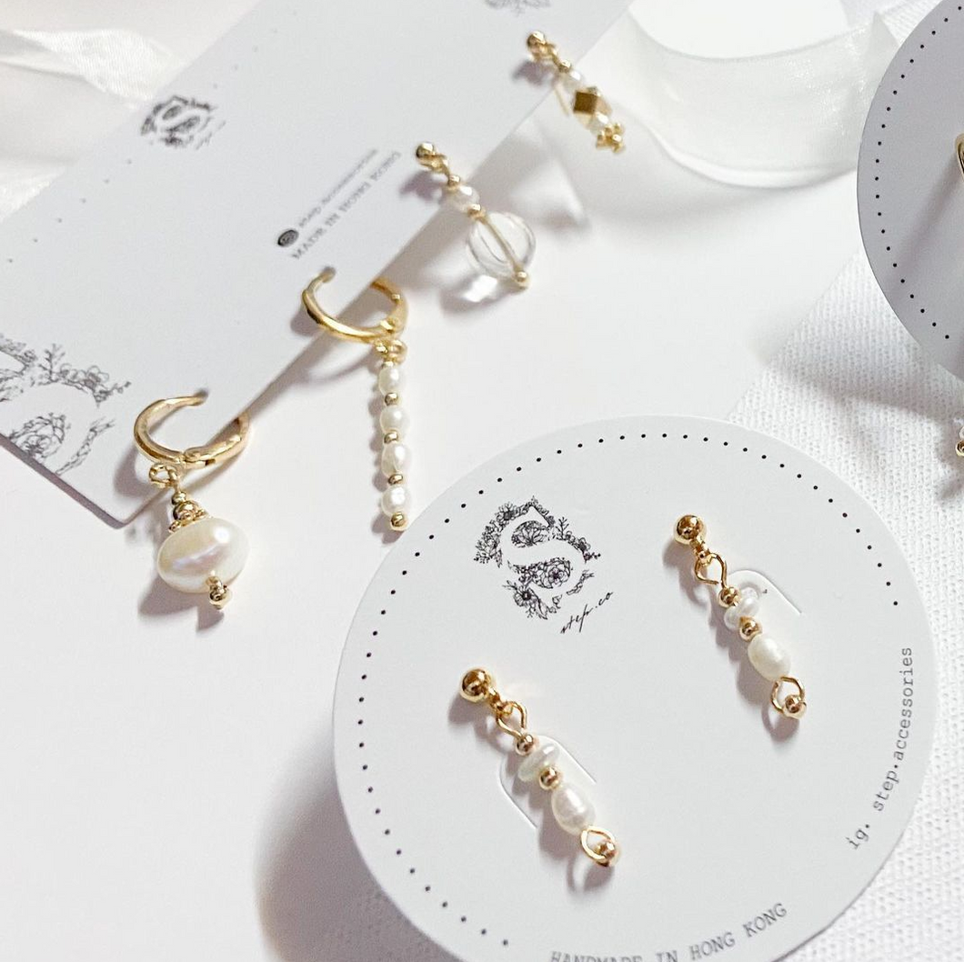 C006 fresheater pearls earrings