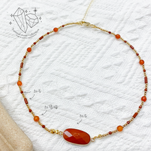 將圖片載入圖庫檢視器 Oval Natural stone choker &lt; 6 colors &gt;
