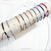 將圖片載入圖庫檢視器 Japanese glass beads with gold chain hand strap &lt; 11 colors &gt;
