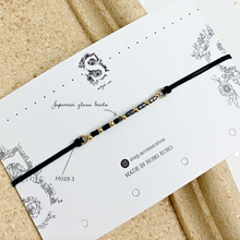 將圖片載入圖庫檢視器 H029 黑瑪瑙 Black Natural stone with japanese glass beads hand strap set / piece &lt;total 12 colors&gt;
