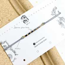 將圖片載入圖庫檢視器 H028 白松石 Gray Natural stone with japanese glass beads hand strap set / piece &lt;total 12 colors&gt;
