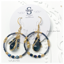 將圖片載入圖庫檢視器 D080-D087 Glass Droplets with Czech glass beads earrings &lt; 8 colors &gt;
