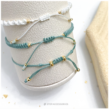 將圖片載入圖庫檢視器 H234 天河石 Mint Natural stone with japanese glass beads hand strap set / piece &lt;total 12 colors&gt;
