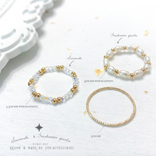 將圖片載入圖庫檢視器 F039 Swarovski ring set with Freshwater pearls
