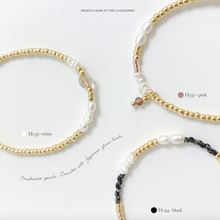 將圖片載入圖庫檢視器 Freshwater pearls Bracelet with Japanese glass beads &lt;6 colors&gt;
