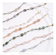 將圖片載入圖庫檢視器 Natural stone 2 ways choker with Japanese glass beads &lt;7 colors&gt;
