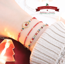 將圖片載入圖庫檢視器 Christmas Czech glass beads bracelet / Japanese glass beads Bracelet / Natural stone Swarovski Hand strap &lt;3 style&gt;
