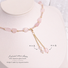 將圖片載入圖庫檢視器 Natural stone 2 ways choker with Japanese glass beads &lt;7 colors&gt;
