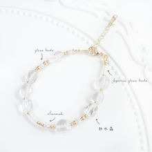 將圖片載入圖庫檢視器 Natural stone bracelet with Swarovski and glass beads &lt; 7 colors &gt;
