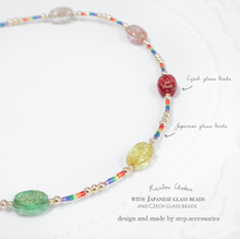 將圖片載入圖庫檢視器 Rainbow choker with Freshwater pearls and glass beads / Czech glass beads and Japanese glass beads &lt; 2 styels &gt;
