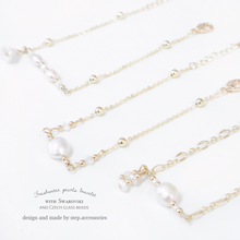 將圖片載入圖庫檢視器 Freshwater pearls Bracelet with Cazch glass beads and Swarovski &lt; 3 styles &gt;
