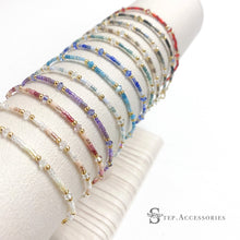 將圖片載入圖庫檢視器 Swarovski &amp; Japanese glass beads bracelet &lt;12 colors&gt;
