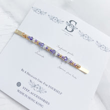 將圖片載入圖庫檢視器 Purple hair clips with Japanese glass beads &lt;4 styles &gt;
