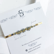 將圖片載入圖庫檢視器 Black hair clips with Japanese glass beads &lt; 3 styles &gt;
