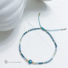 將圖片載入圖庫檢視器 Natural Stone &amp; Japanese Glass Beads Hand strap &lt; 7 colors &gt;
