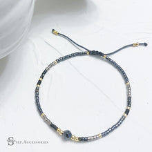 將圖片載入圖庫檢視器 Natural Stone &amp; Japanese Glass Beads Hand strap &lt; 7 colors &gt;
