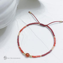 將圖片載入圖庫檢視器 Natural Stone &amp; Japanese Glass Beads Hand strap &lt; 7 colors &gt;
