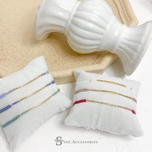 將圖片載入圖庫檢視器 Gold tube &amp; Japanese glass beads hand strap &lt; 6 colors &gt;
